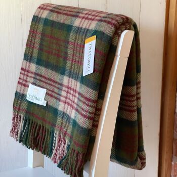 Tweedmill Country Thistleberry Tartan Check Throw / Travel Rug / Blanket