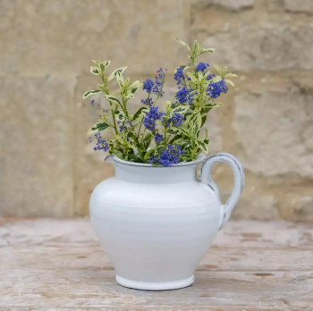 Handcrafted Jug in Vintage White