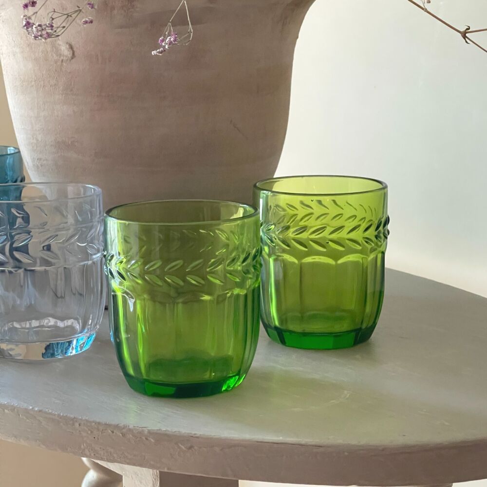 Coloured Glass Tumbler - Green