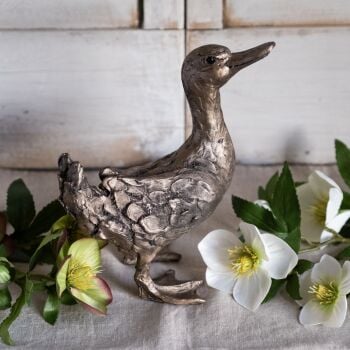 Dilly Duck Frith Bronze Sculpture by Thomas Meadows