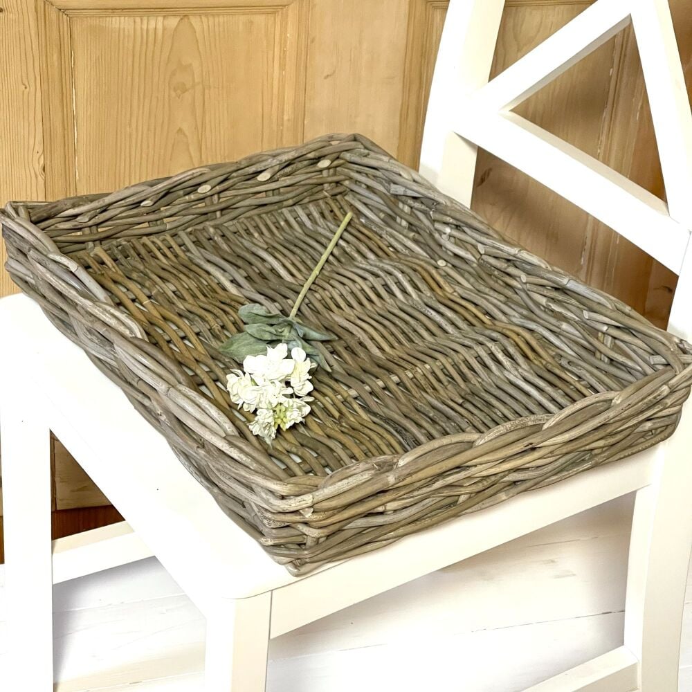 Rattan Wicker Display or Styling Tray - Medium