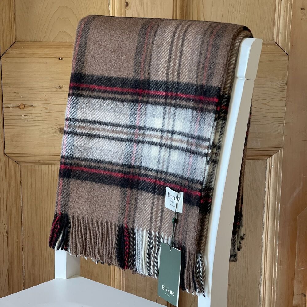 Bronte by Moon Camel Stewart Pure New Wool Throw / Blanket