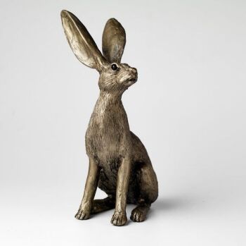 Hare with Paws Up Down Frith Bronze Sculpture