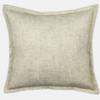 Linen mix Plain Cushion -  Pale Moss Green