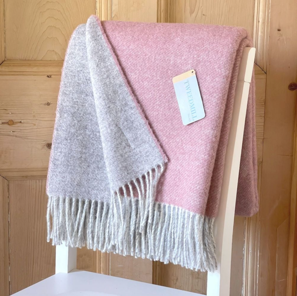 Tweedmill Dartmoor Knee Rug or Small Blanket Throw Pure New Wool - Sunken P