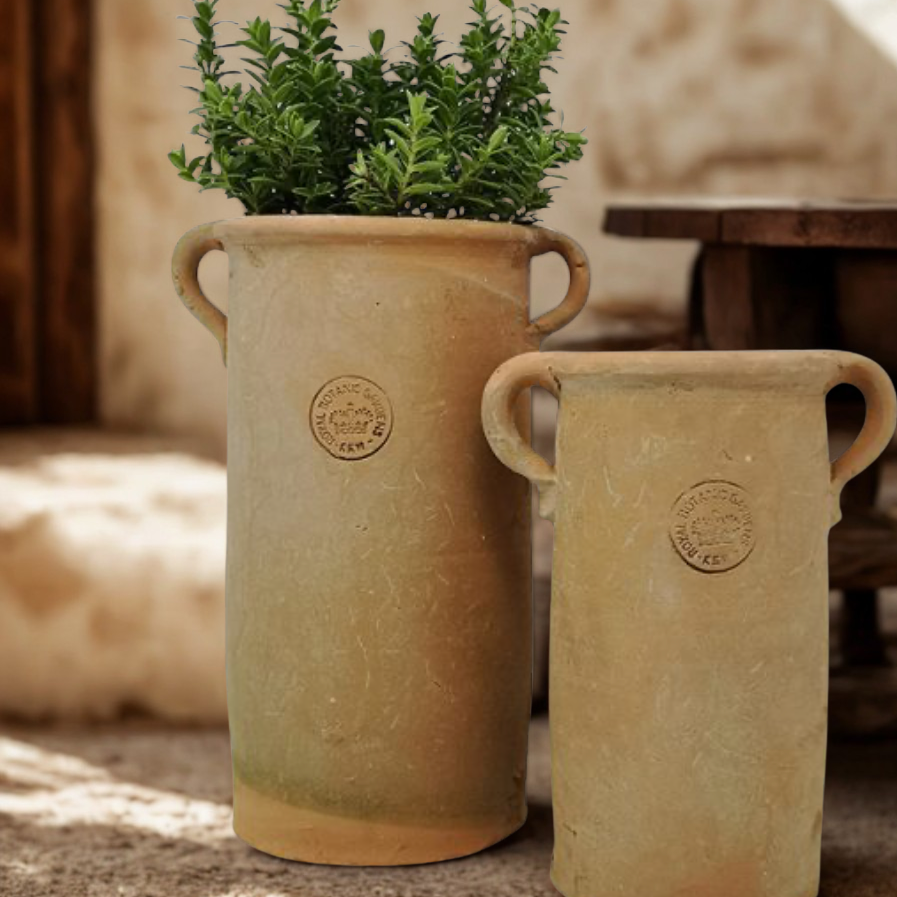 Kew Garden Rustic Antique Terracotta Tall Pot / Vase - Large