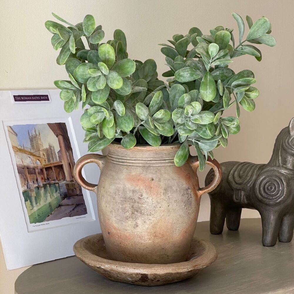 Faux Boxwood Bushy Foliage Spray