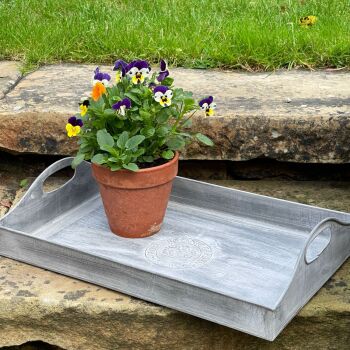 Kew Garden Zinc Potting Shed Tray with handles