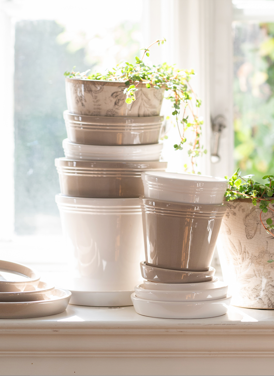 Ceramic Glazed Flower Pots