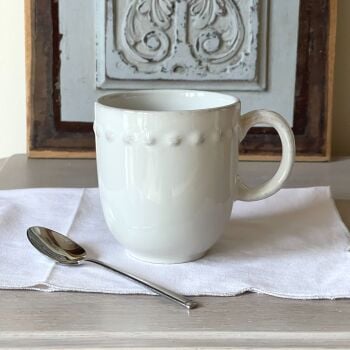 Stoneware Pearl Mug - Cream