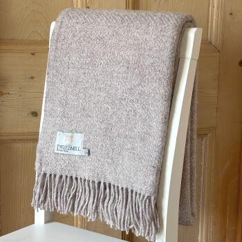 Tweedmill Moorland Pure New Wool Throw Blanket - Hazel