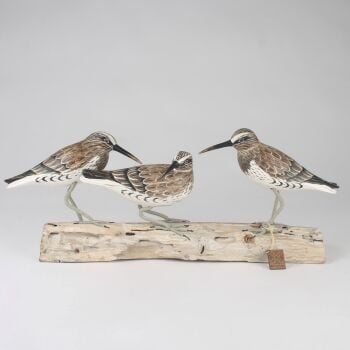 Archipelago 'Knot Block' Three Knot Birds Wood Carving
