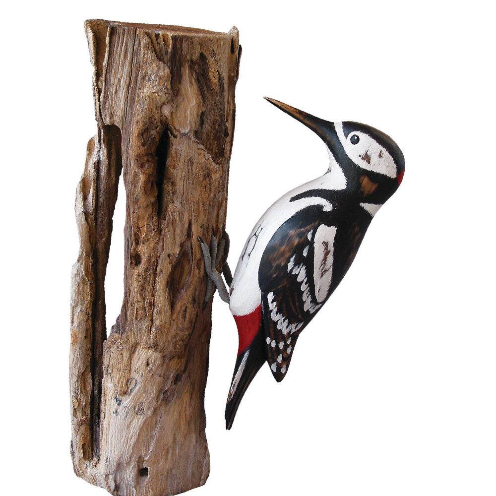 Archipelago Greater Spotted Woodpecker Bird Wood Carving