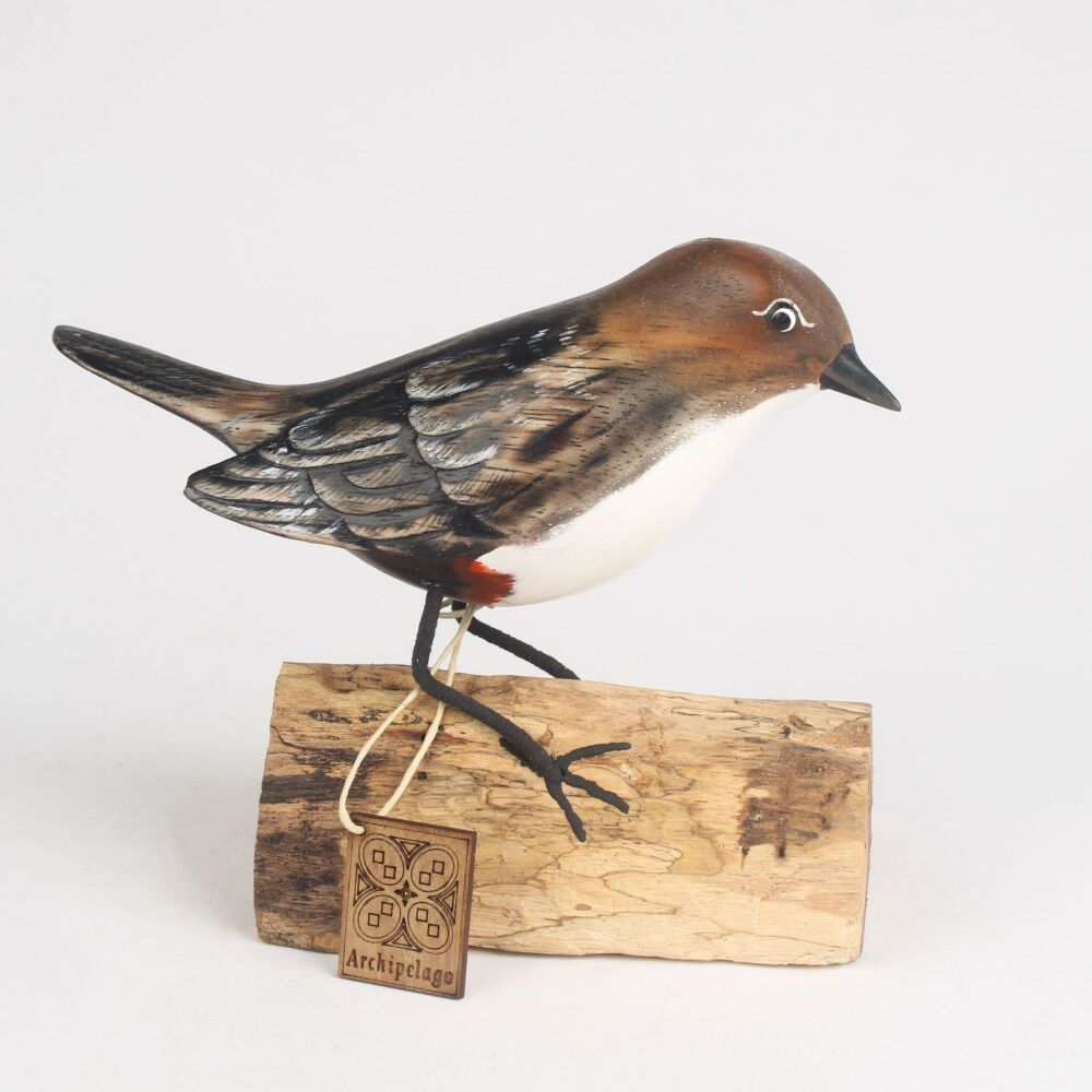 Archipelago Dipper Bird Wood Carving