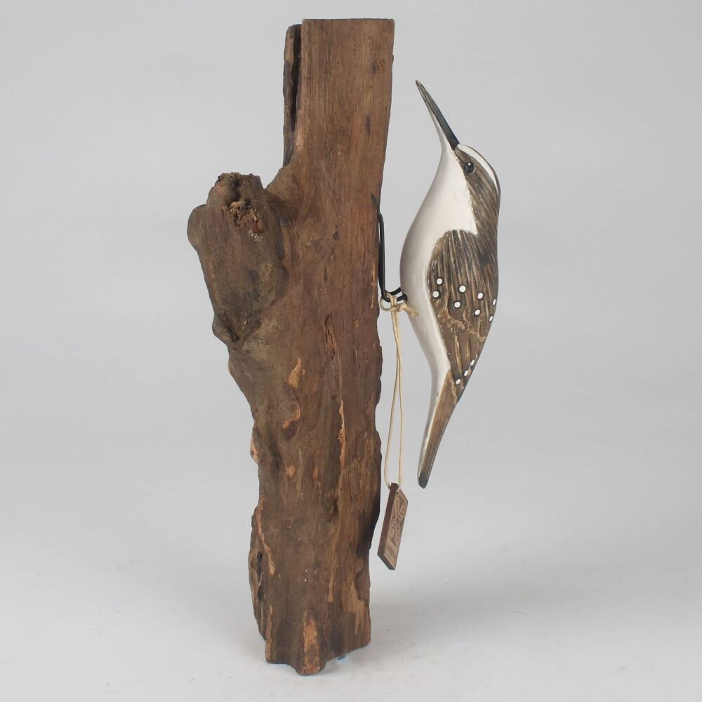 Archipelago Treecreeper Bird Wood Carving