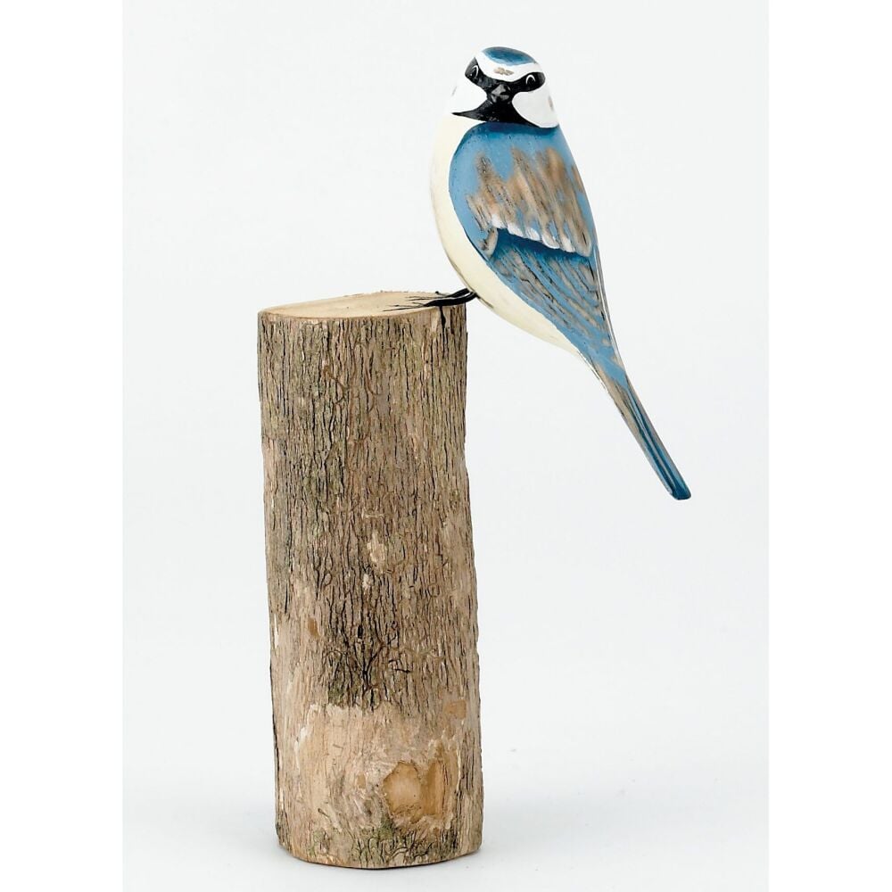 Archipelago Blue Tit Bird Wood Carving