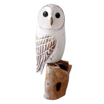 Archipelago Barn Owl  Bird Wood Carving
