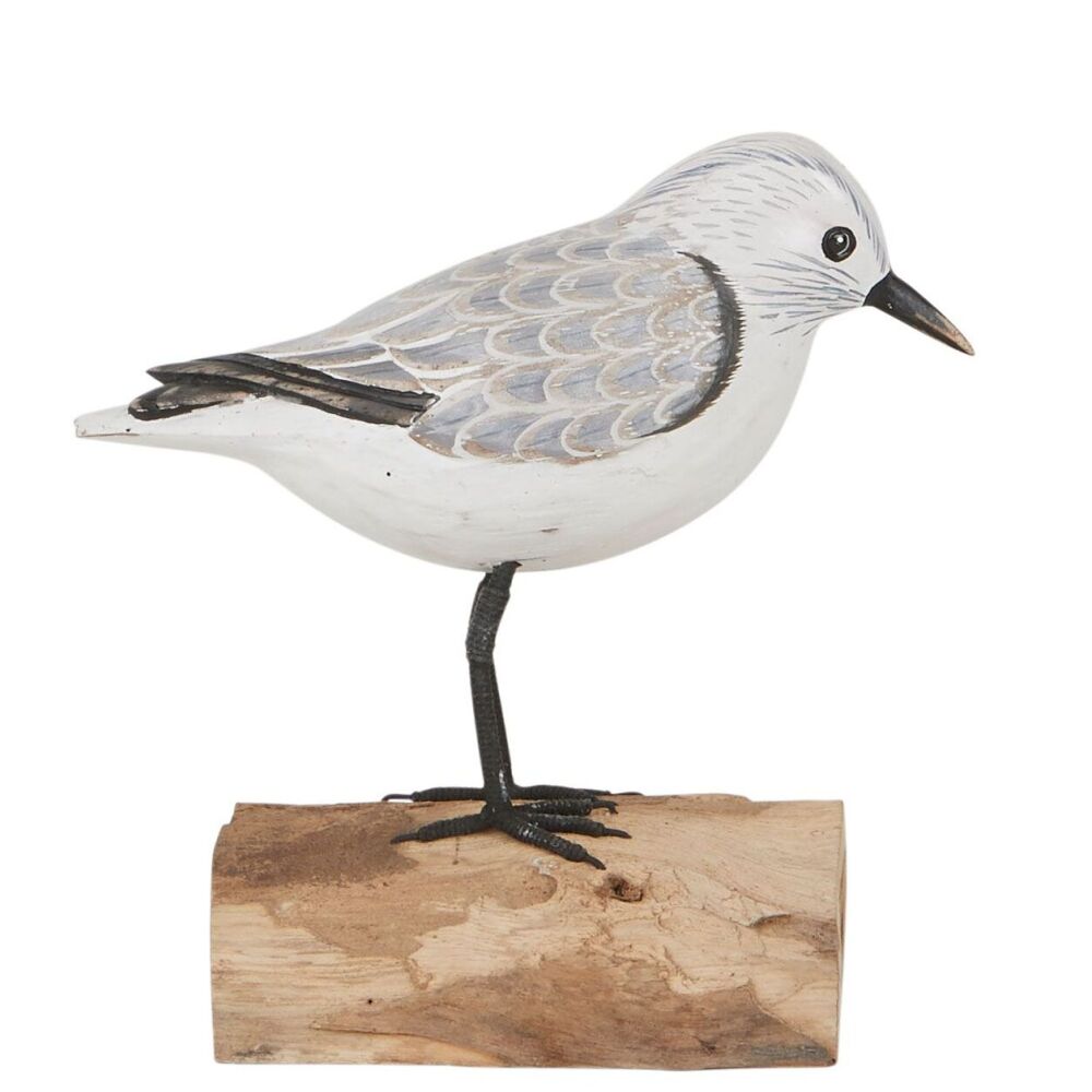 Archipelago Sanderling  Standing  Wood Carving