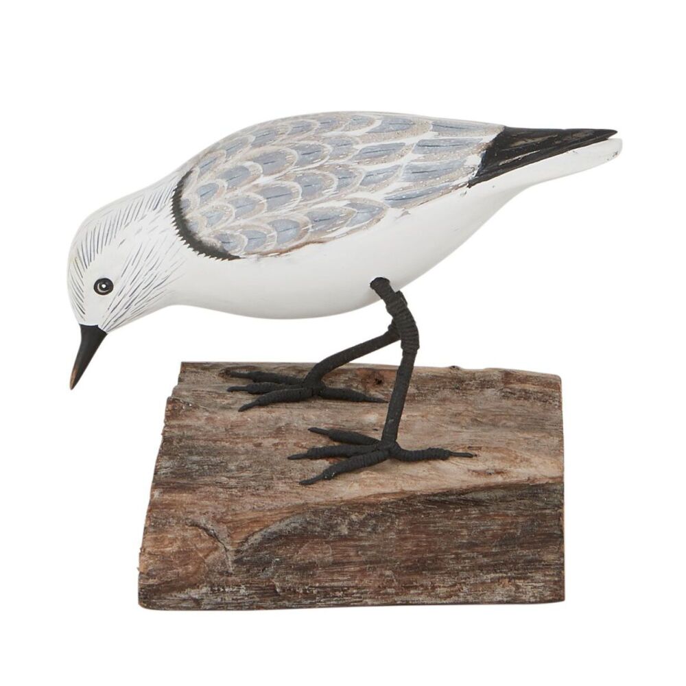 Archipelago Sanderling  Feeding  Wood Carving