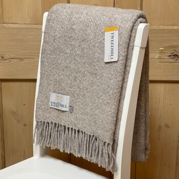 Tweedmill Moorland Pure New Wool Throw Blanket - Hazel