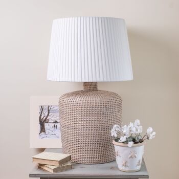 Rattan Wicker Artisan Lamp Base - 41 cm H