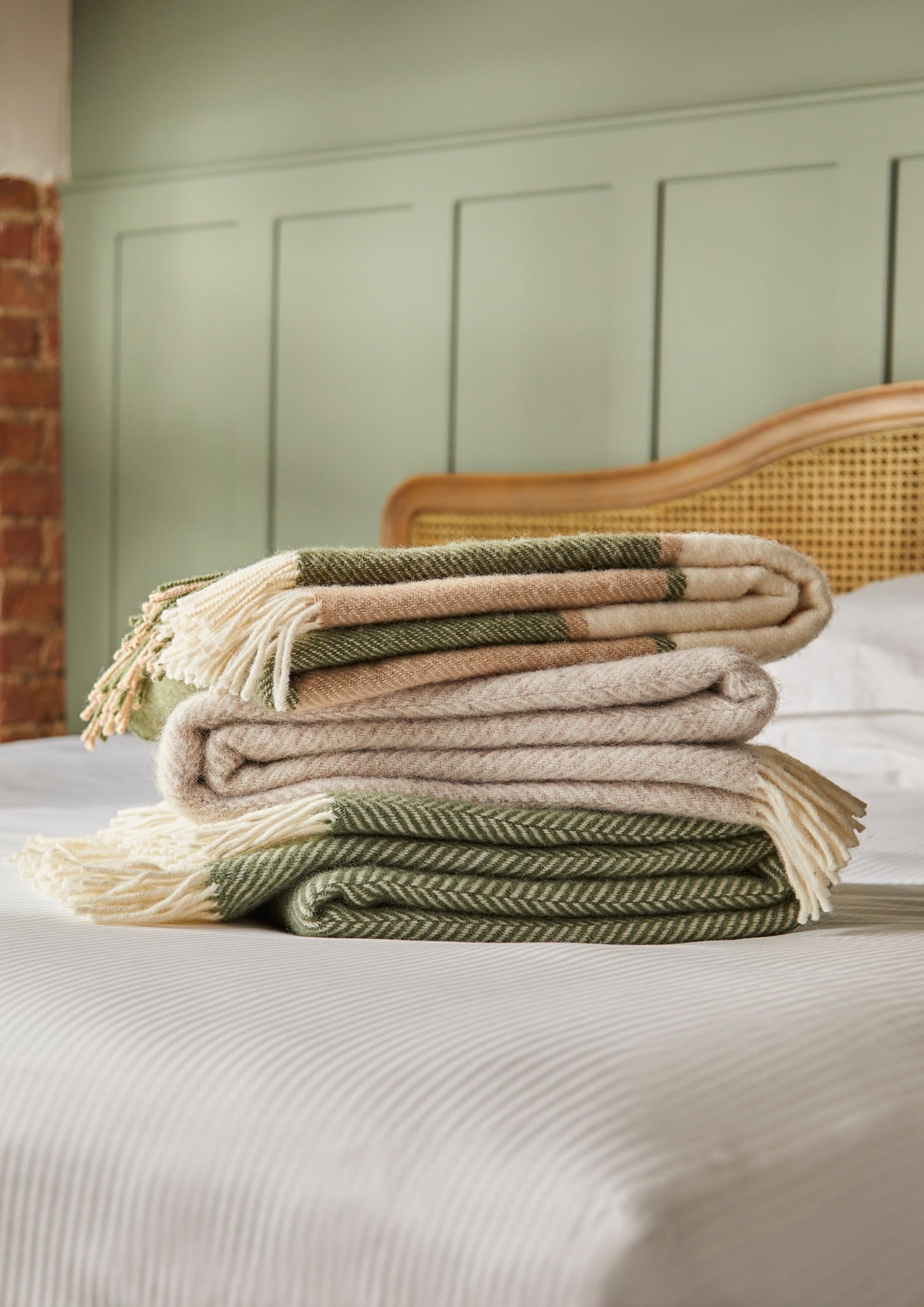 Stack Olive & Hazel - Fishbone, Block Check - 1