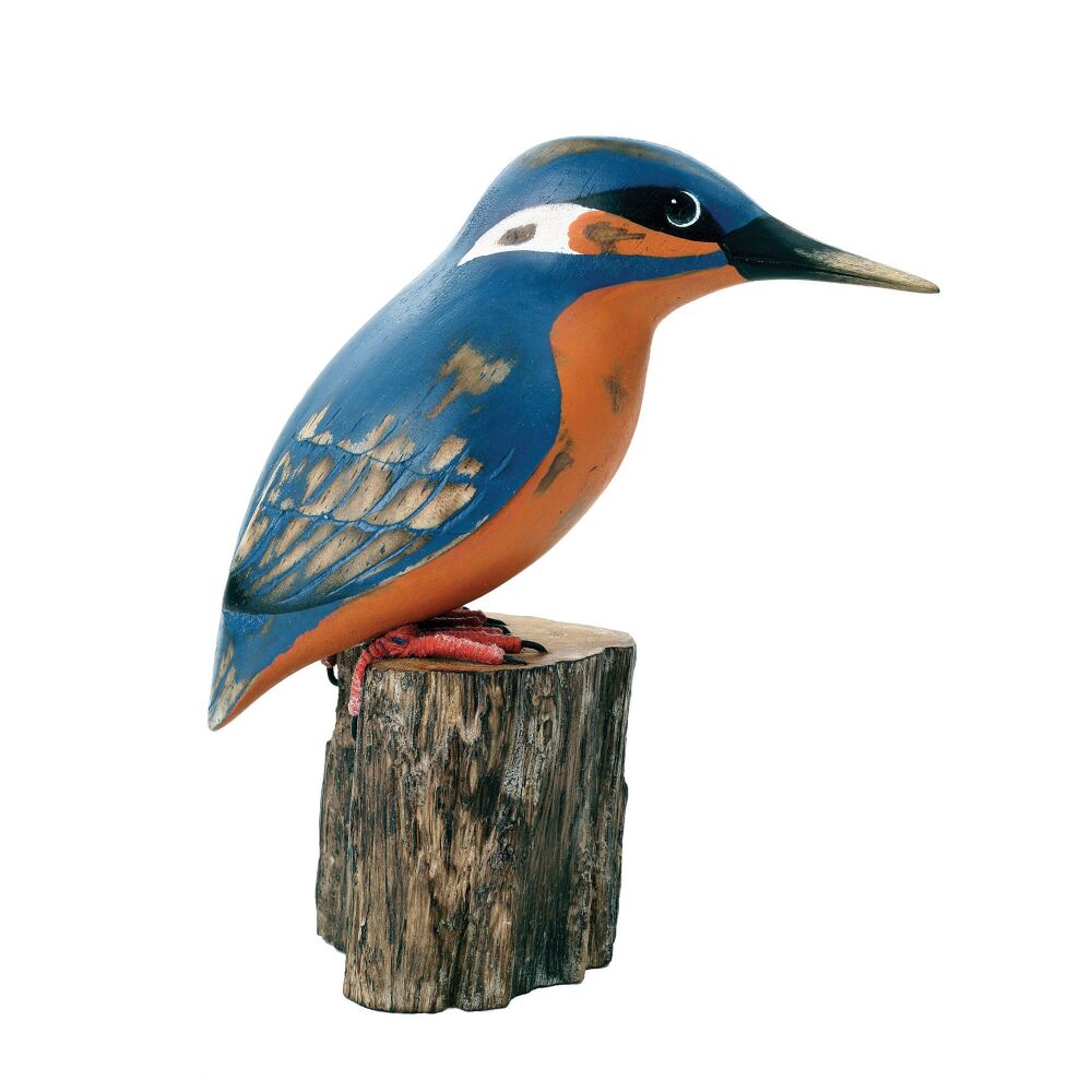 Archipelago Kingfisher Bird Wood Carving