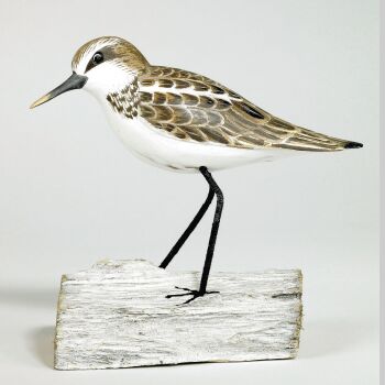 Archipelago Little Stint Standing, Bird Wood Carving