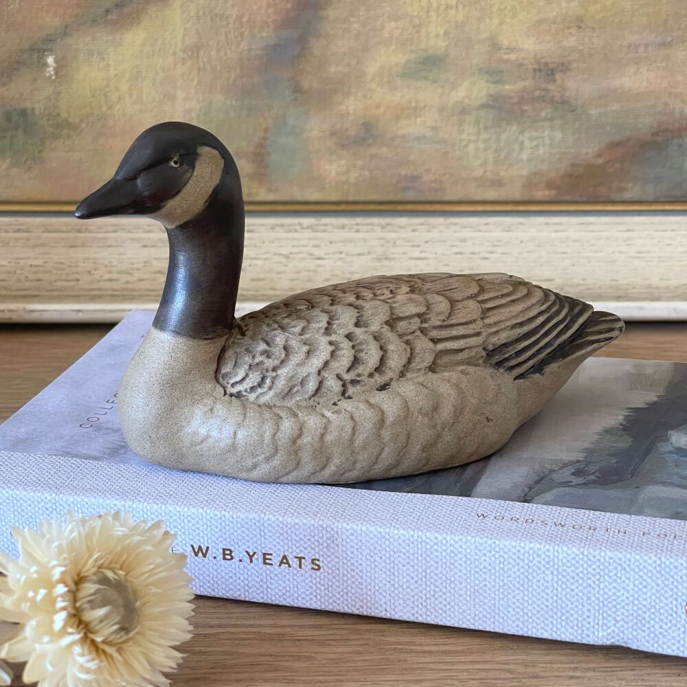 Poole Pottery Goose / Duck Sculpture Stamped & Initialled - Vintage