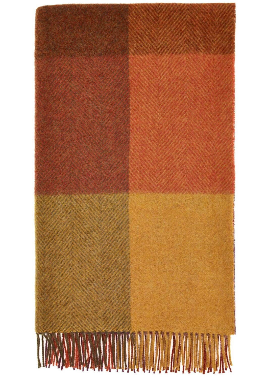 BRONTE by Moon Harland Autumn Shetland Wool Throw/Blanket