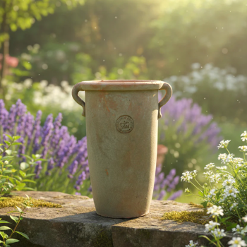 Kew Garden Rustic Antique Terracotta Tall Pot / Vase - Large