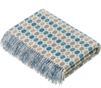 BRONTE by Moon Milan Eucalyptus Throw in Supersoft Merino Lambswool