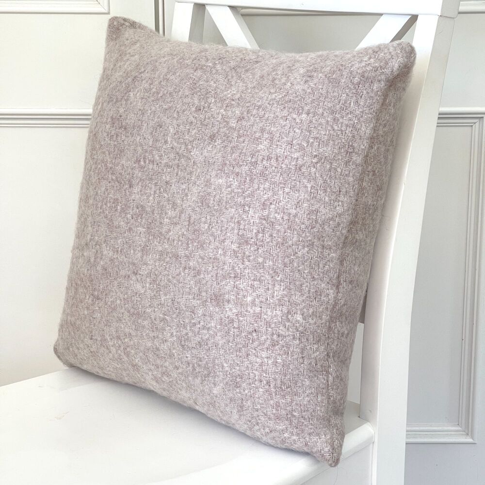 Tweedmill Pure New Wool Moorland Hazel Beige Cushion 50 x 50 cm