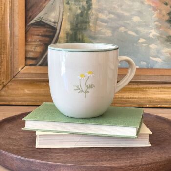Stoneware Country Mug Cream - Wildflower