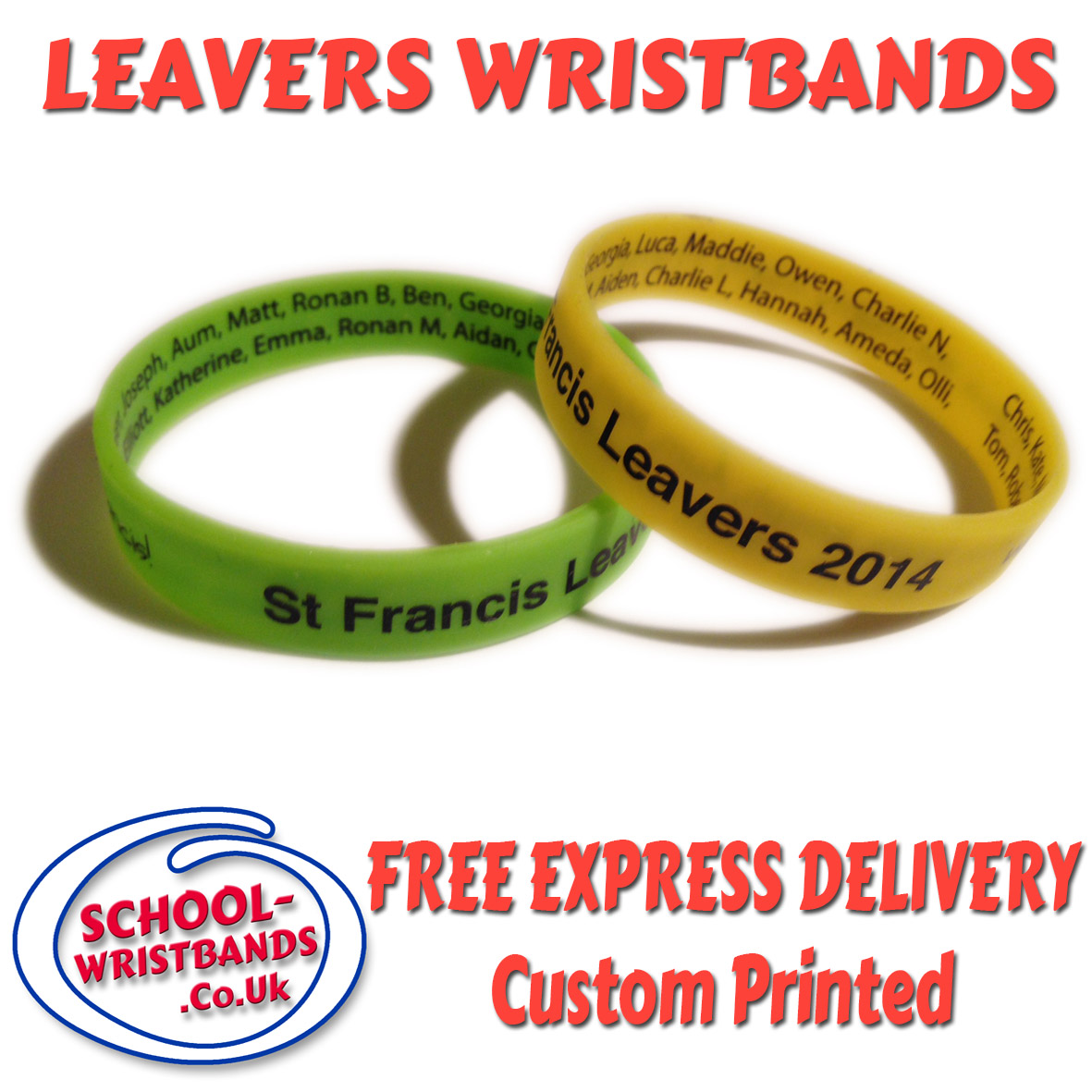 School Leavers Wristbands