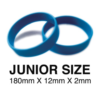 DINNER BANDS - BLUE - JUNIOR  X 50 pcs. Includes express delivery.