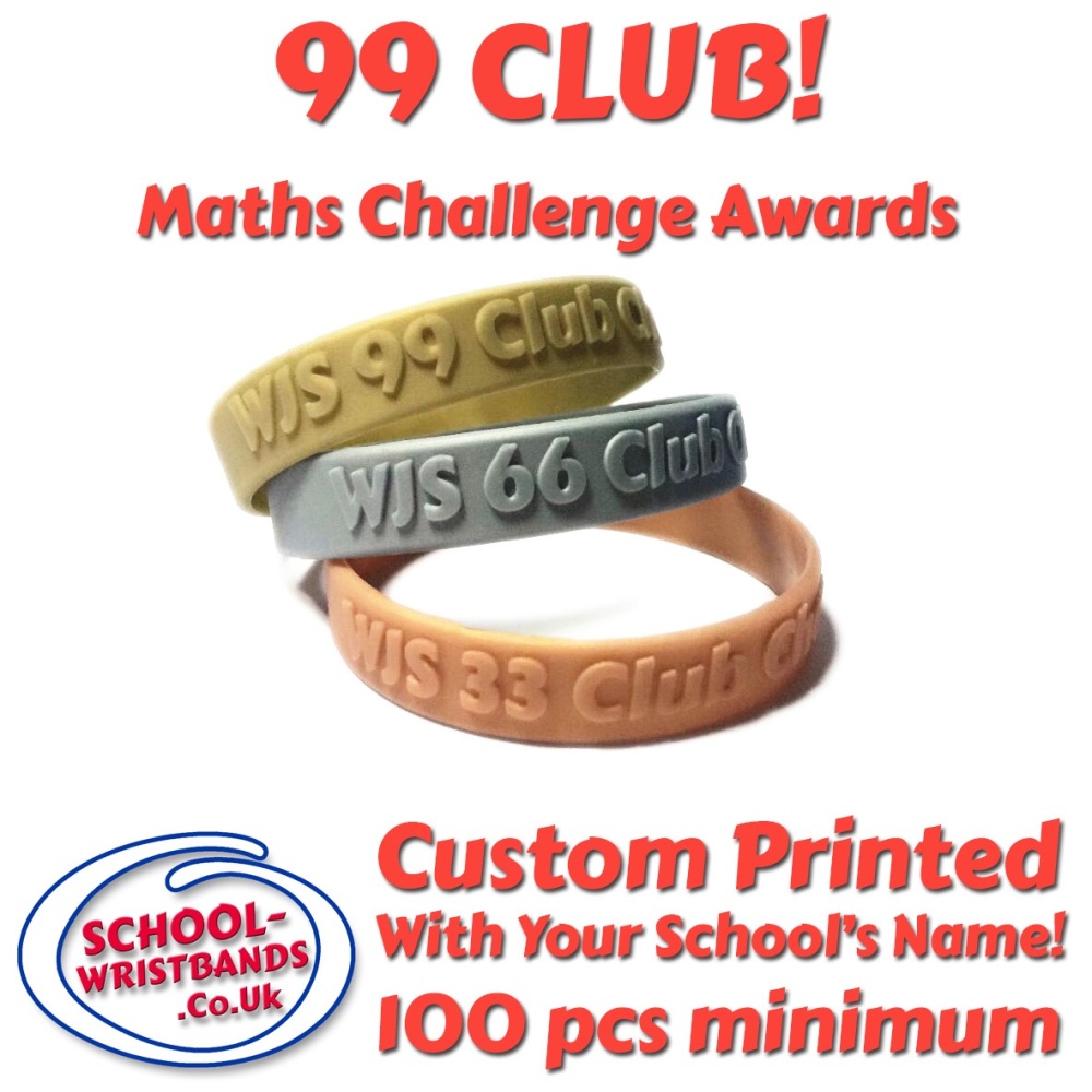 '99 CLUB' - MATHS CHALLENGE - INFANT or JUNIOR SIZE - Includes express deli