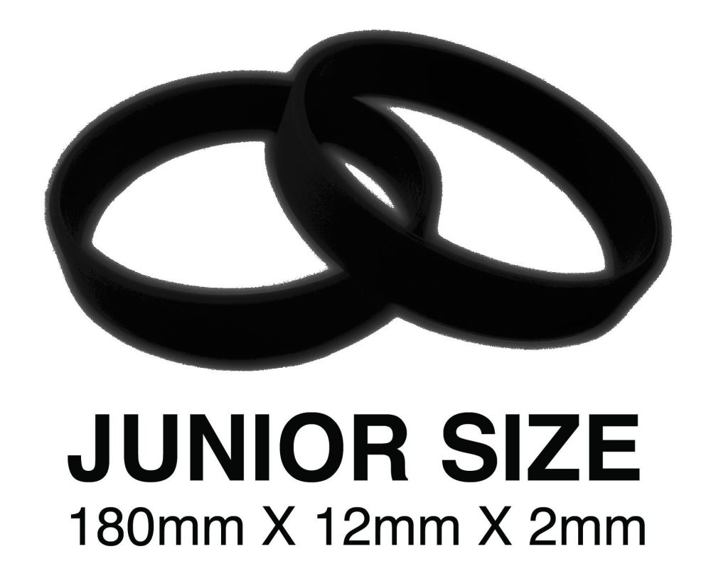 DINNER BANDS - BLACK - JUNIOR  X 50 pcs. Includes express delivery.