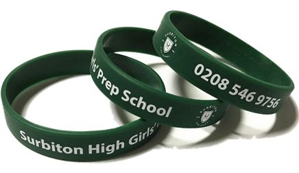 Surbiton Girls Prep School 180mm x 12mm - Custom Printed School Wristbands