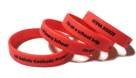 All Saints Catholic Primary School - Custom Printed School Trip Wristbands