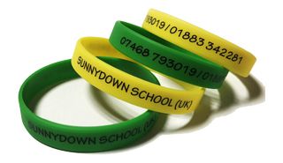 SunnyDown School Custom Printed School Wristbands by School-Wristbands.co.u