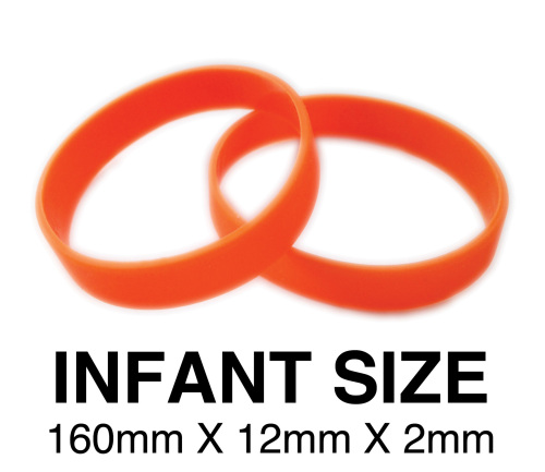 DINNER BANDS - ORANGE - INFANT. Includes express delivery & VAT.