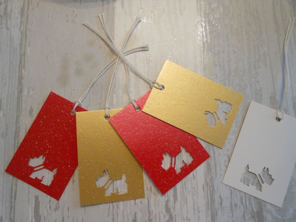 Westie / Scottie Dog Gift Tags
