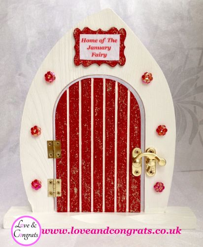 a. January Fairy Door & Fairy Flower Necklace