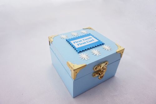 First Tooth, First Curl Box - Blue
