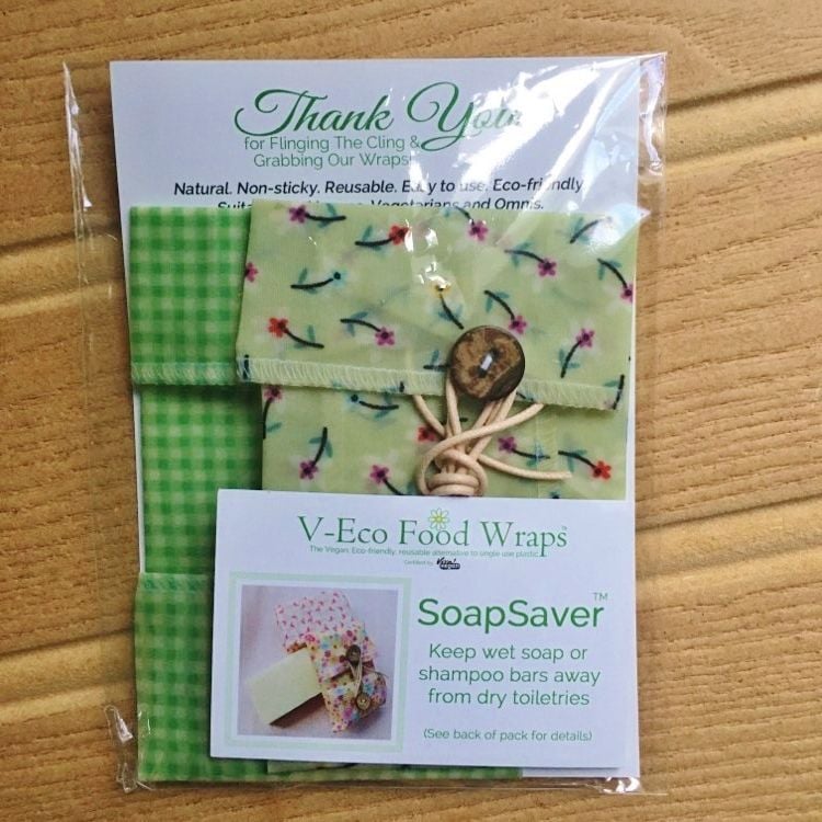 SoapSaver - Daisies green & Green Gingham