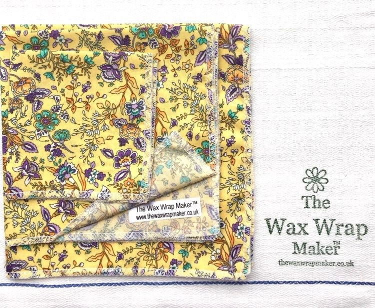 V-Eco Home Make Your Own Wax Wrap KitsWith The Wax Wrap Makerâ„¢  - floral breeze lemon