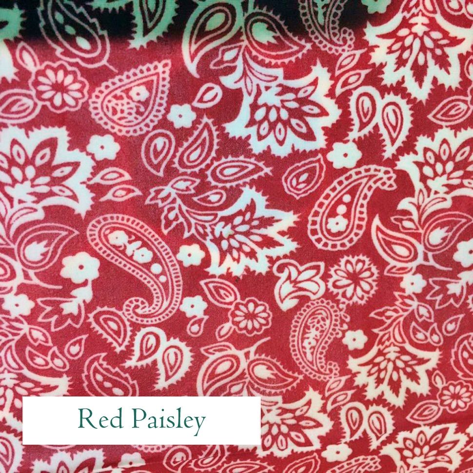 Paisley Red Fabric, V-Eco Home