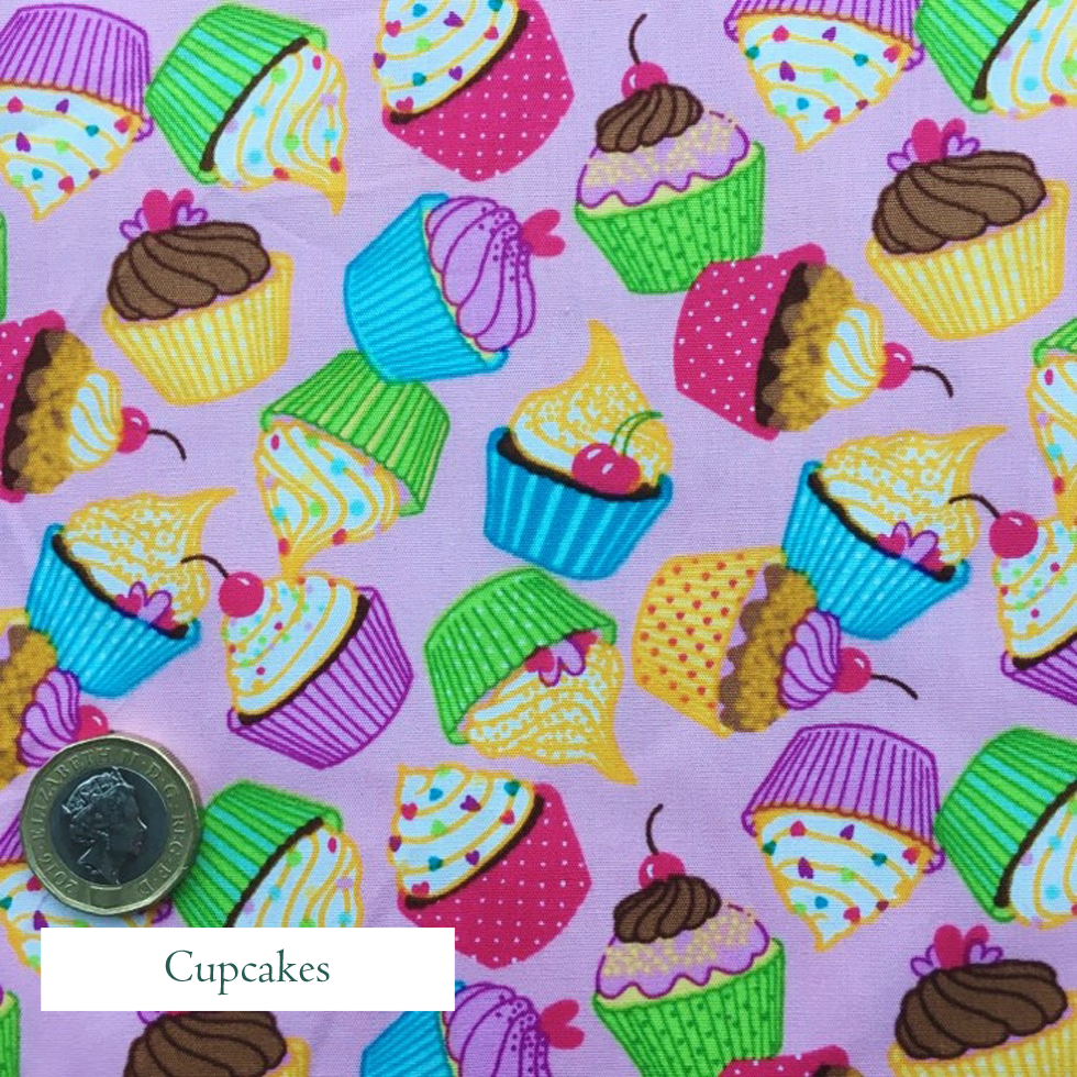 V-Eco Food Wrapsâ„¢,  Cupcakes fabric