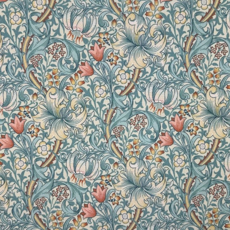 Treat Pouch - WILLIAM MORRIS - Golden Lily. (cornflower blue) - water-repellent canvas